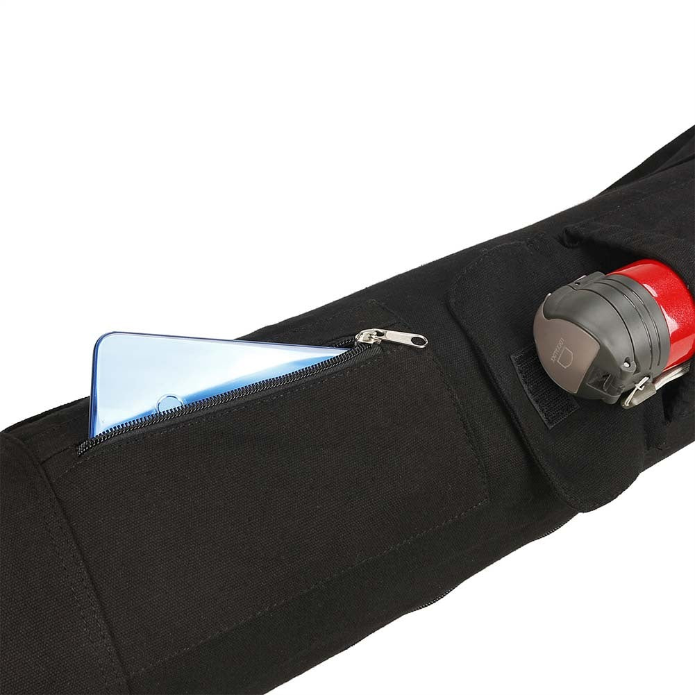 New Portable Gym Blackyoga Backpack Yoga Mat Waterproof Backpack Yoga Bag Nylon Fitness Exercise Yoga Mat Zipper Storage Bag